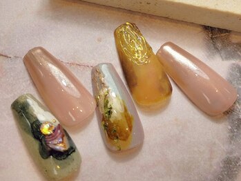 ネイル ラグーン 大泉学園(nail Lagoon)/定額М　ニュアンス　ミラー