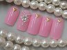 長さだし10本【ビジューネックレスデザイン定額】スカルプネイル¥13998