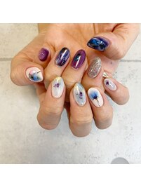 ちぐはぐネイル