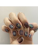 ヌア(nur.)/奥行きネイビーnuance