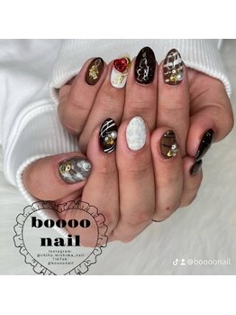 ブーネイル(boooo nail)/バレンタインチョコネイル♪