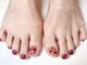 キアラネイル(Kiara Nail)の写真/【足先まで気を抜かない♪フットネイルで素敵な足元に！】お仕事上ハンドネイルができない方にも大好評◎