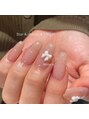 ネイルアンドアイラッシュヴィーナ ゆめタウン廿日市店 (Nail&EyeLash Vina)&nbsp;simple orange nail 