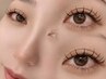 【目元華やかパーエク】まつげパーマｘマツエク　フラットプラス60set