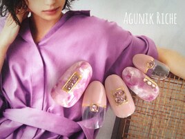 【大人マーブルネイル】