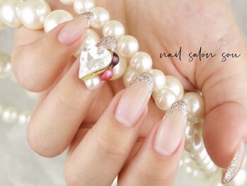 ネイルサロン ソウ 心斎橋店(Nail Salon Sou)/きらきらハートnail♪