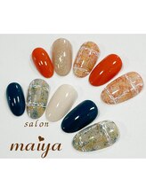 マイヤ 門前仲町本店(maiya)/ツイードネイル