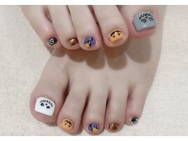 フットネイル。ハロウィン☆