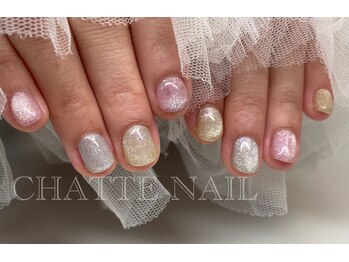 シャットネイル(CHATTE NAIL)/爪育デザインネイルAコース