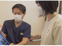 こおりやま整体院の雰囲気（初めての方も分かり易く丁寧に説明し身体の状態をご説明致します）