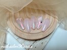 シンプル定額　夏ネイル　