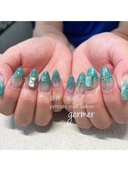 ジェルメ(germer)/ラメグラデーションスカルプ