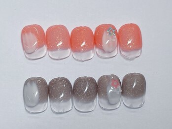 ユメノソラ 越谷店(yumeno空)/塗りかけデザイン ¥3900