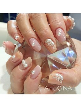アモ ネイル(Amo NAIL)/華やかパール