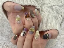 ネイルサロン ドレス(Nail Salon Dress)/[小嶋]ニュアンスミラーネイル