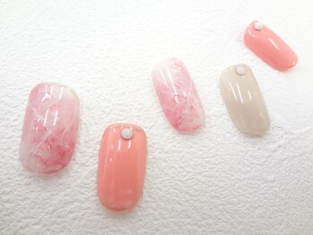 ネイルサロン クイール 小山店(NAIL SALON QUILL)/ワンカラー×タイダイ