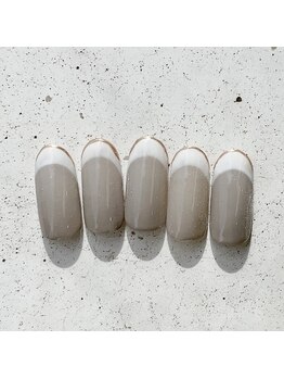 ネイルアンドまつげ リュフェール 五反田(Nail Lufaire)/フレンチミラー