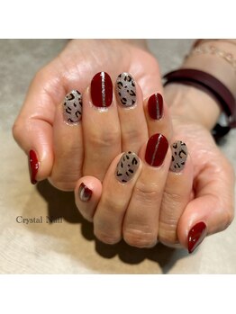 ヒョウ柄ネイル