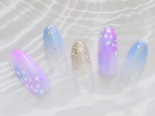 ネイルサロン ラグゼ(Nail salon Luxe)/紫陽花ネイル