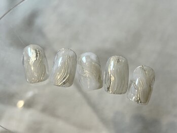 ラクネイル 浦和店(raku nail)/インク×ミラーニュアンス