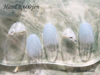 プラスネイル 北千住東口店(PLUS NAIL)/(3483)儚げ♪タイダイネイル