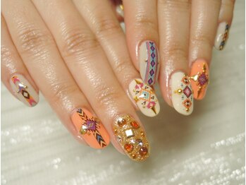 スタイリッシュネイルズ(Stylish Nails)/エスニックネイル