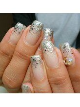 コーラル(CORAL)/シンプルラメグラデーション