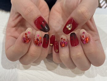 プラス サード(Plus 3rd)/バレンタインネイル by tomoe.i