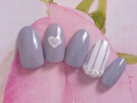 バレンタインネイル