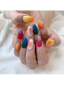 ネイルジョル 池袋店(Jaol)/もやもやカラフルネイル！