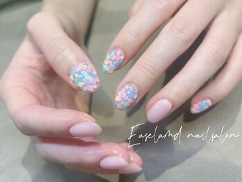 イーズィランド(Ease land)/パステル色水玉ホログラム