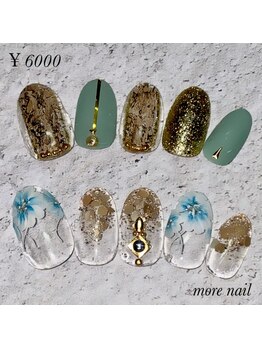 モアネイル(more nail)/5.6月定額デザイン￥6600(税込)
