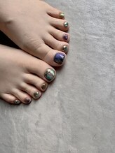 エンジェリック カラーズ(Angelic colors)/アシメトリーシェルネイル☆