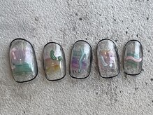 シープラスエー(C+A)/個性派うねうね囲みネイル