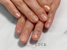 ネイルアトリエルカ(nail atelier LUCA)/M-544 ベージュオーロラネイル