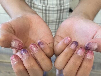 マハロネイル(Mahalo Nail)/キッズラメグラデーション