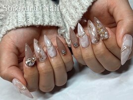 冬のニュアンスネイル