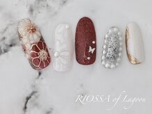 リオッサ オブ ラグーン(RIOSSA of Lagoon)/和柄ピンクフラワーネイル