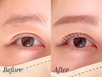 ミーナ 水ヶ江店(mina)/アイブロウWAX＋まつ毛パーマ上