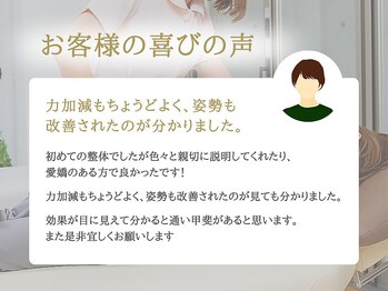 ジェーズメディカル整体院 五反田店(J'Sメディカル整体院)/お客様からの声