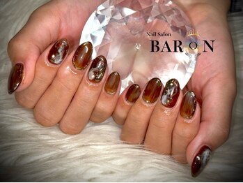 バロン 心斎橋店(BARON)の写真/パラジェル変更可能＊【ジェル★持込み90分ご新規様￥8980】こだわりのデザインが良心価格で施術可能です◎