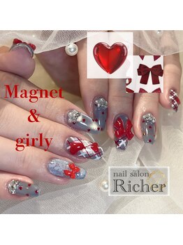エスフィーネイルサロン リシェル(Esfy nailsalon Richer)/マグネットガーリー♪