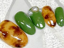 べっ甲×パール