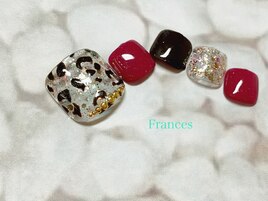 ｆｏｏｔ　ヒョウ柄