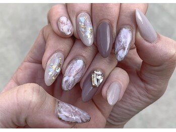 レイ(REY)/大理石ネイル