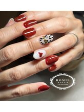 ホーミーネイルズ アットオフザリップパーク(HOMIE Nails at off the Lip park)/レオパードネイル