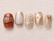 アイネイルズ 渋谷店(I nails)/テラコッタピンクゴールド
