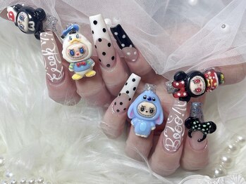 ココネイル(CoCo Nail)/小倉 Y2K/ドット/パーツ持ち込み