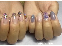 ミオンネイル(mion nail)/紫陽花ネイル