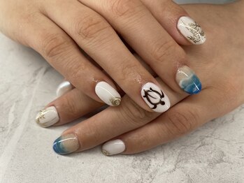 ◯marina◯海!亀!ヤシの木!